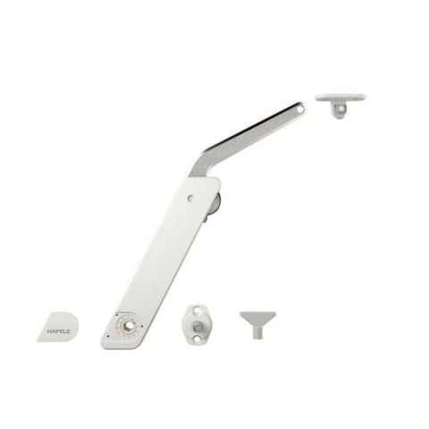Hafele F.FLAP H 1.5 Kalkar Kapak Makas Seti B Beyaz/Nikel Sağ