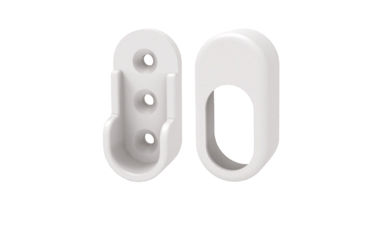 Häfele Askı Borusu Flanşı Kapaklı Flanş Seti Plastik 25x52x10 mm 803.07.730