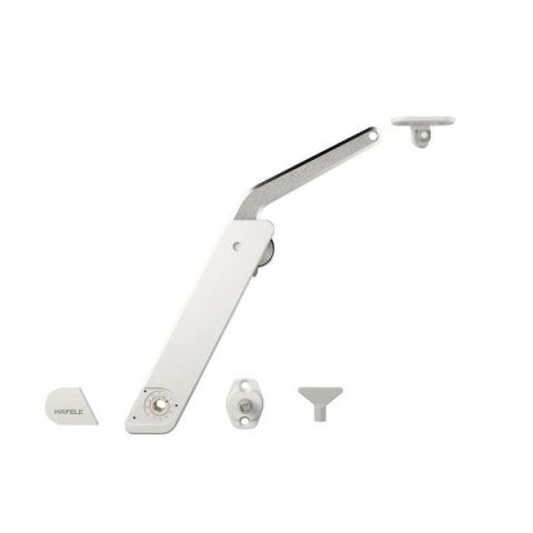 Hafele F.FLAP H 1.5 Kalkar Kapak Makas Seti B Beyaz/Nikel Sol