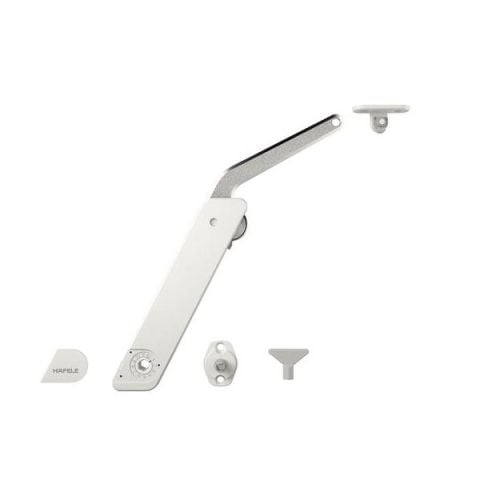 Hafele F.FLAP H 1.5 Kalkar Kapak Makas Seti C Beyaz/Nikel Sağ