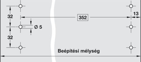 Hafele Çekmece rayları, Çekmece sistemi için tek açılım