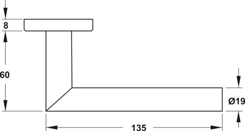 Häfele Startec model LDH 2171 Kapı Kolu Seti paslanmaz 903.92.556