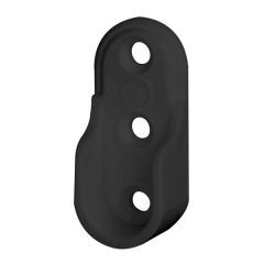 Hafele Askı Borusu Flanşı Oval Mat Siyah Plastik 21, 4Mm