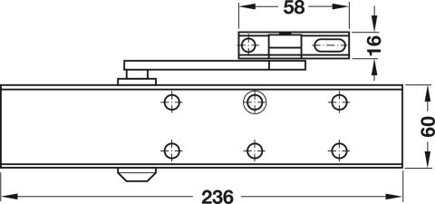 Hafele Üst kapı kapatıcı, DCL51 - 931.84.660
