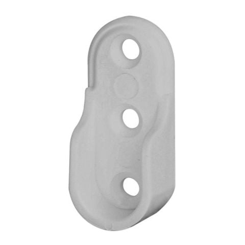 Hafele Askı Borusu Flanşı Oval Açık Gri Plastik 21,4mm