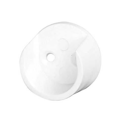 Hafele Askı Borusu Flanşı Yuvarlak Mat Beyaz Plastik 25mm