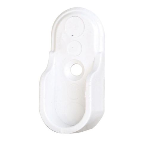 Hafele Askı Borusu Flanşı Pimli Oval Mat Beyaz Plastik 21mm