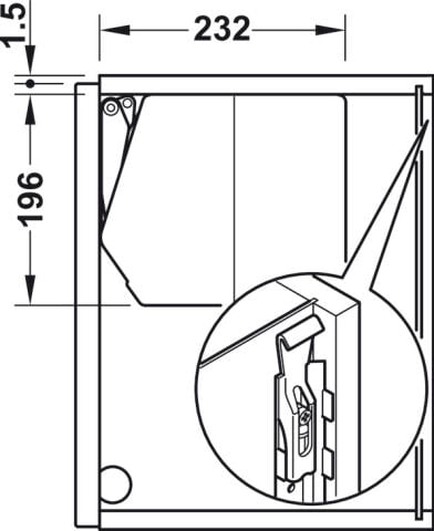 Kalkar kapak makası, Hafele Free flap 3.15 E (elektrikli)