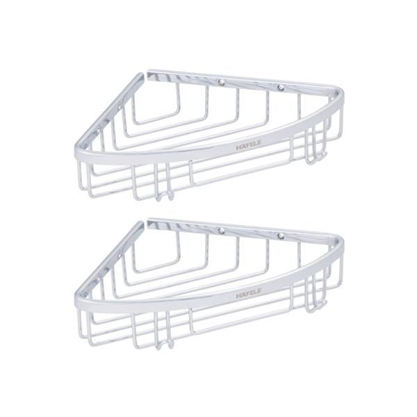 Hafele HOLK İkili köşe süngerlik, parlak krom