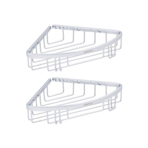 Hafele HOLK İkili köşe süngerlik, parlak krom