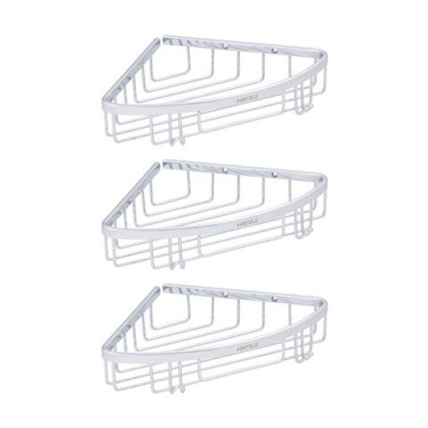 Hafele HOLK Üçlü köşe süngerlik, parlak krom