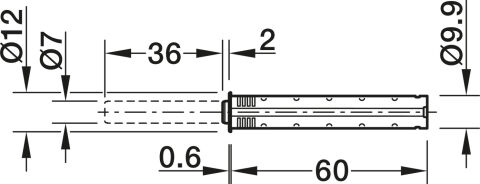 Hafele Free bas-aç Tip2-orta 20N antrasit-yeşil