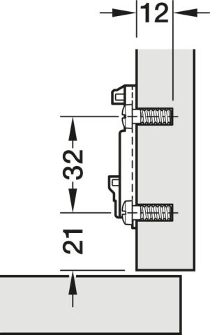 Montaj Plakası, Hafele Metalla 310 SM, hızlı sabitleme