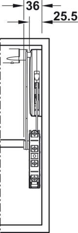Häfele Free up - Paralel kalkar kapak makası R3us 430–600 mm 5–9,7 kg Beyaz 372.33.732