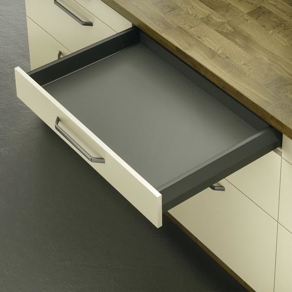 Hafele MATRIX BOX P Çekmece Seti Antrasit Dübelli 18/92/350mm 35kg