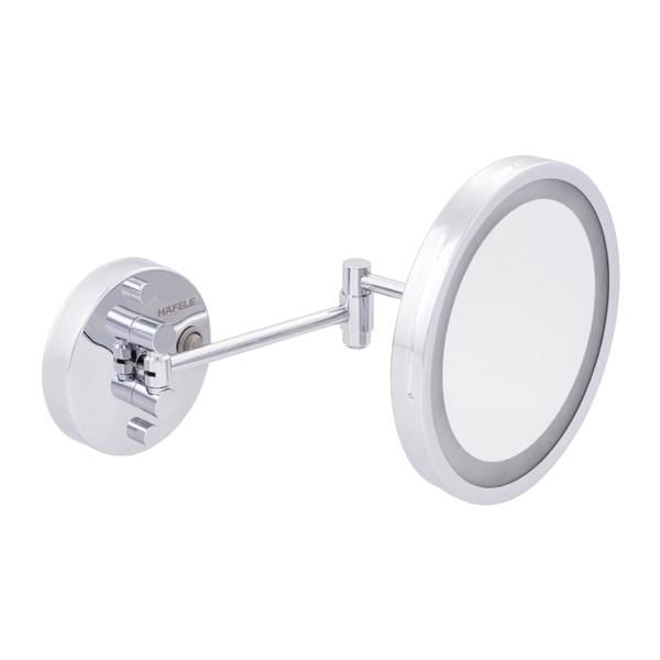 Hafele EMMY Makyaj Aynası Işıklı Yuvarlak Parlak Krom