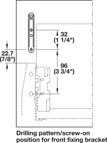 Häfele Matrix Box P - Panel tutucu Metalik gümüş 551.60.599
