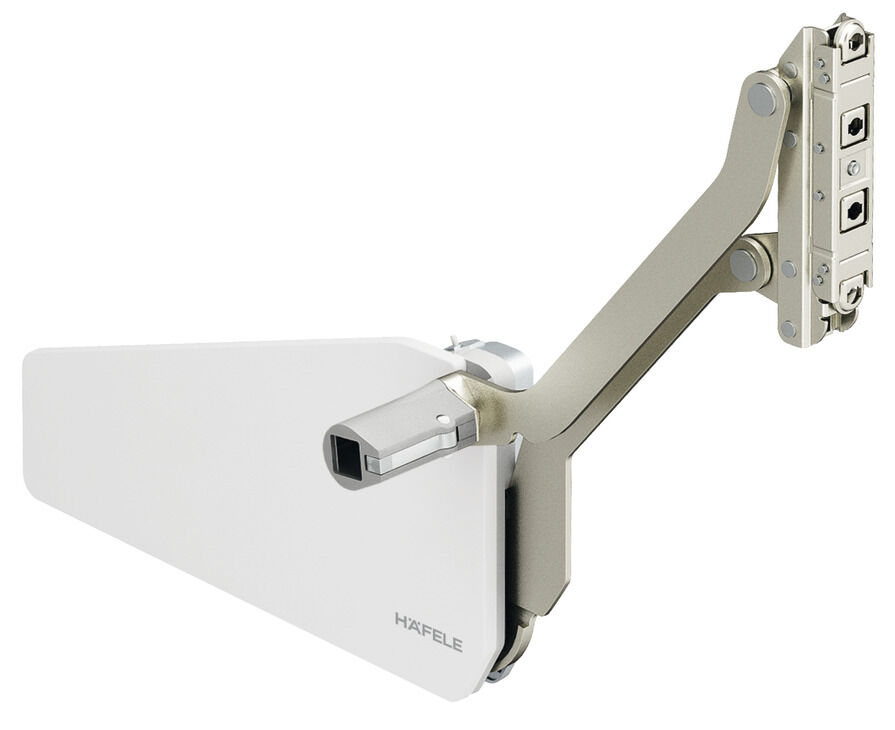 Häfele Free up - Paralel kalkar kapak makası R4us 430–600 mm 7,4–14,6 kg Beyaz 372.33.733