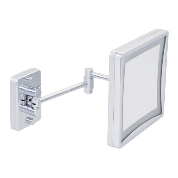 Hafele FAYE Makyaj Aynası Işıklı Kare Parlak Krom