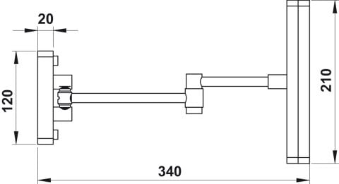 Makyaj Aynası, Hafele FAYE, Işıklı - 580.93.092