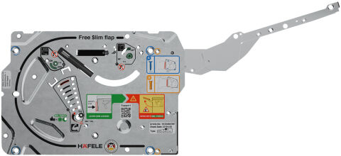Kalkar Kapak Makası, Hafele Free Slim flap 1.12