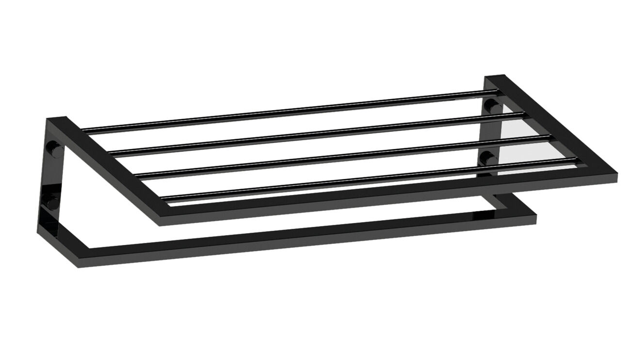 Häfele TOVE - Raflı Havluluklar 450 mm 110 mm Mat Siyah 580.93.418