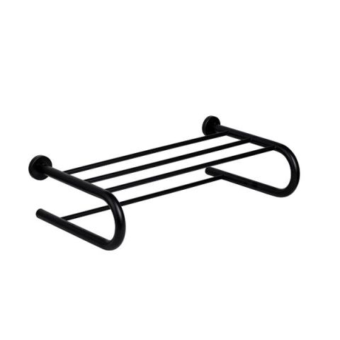 Hafele SETO Raflı Havluluk Yuvarlak Mat Siyah