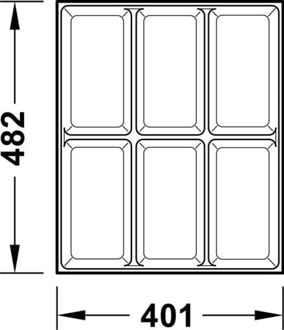 Alet düzenleyici, Hafele Matrix Pro Medical, 120 mm