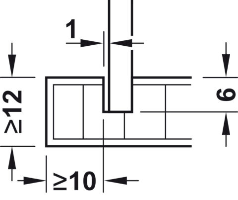 Häfele Ixconnect RPC G Arka panel bağlantı elemanı Gri 260.09.560