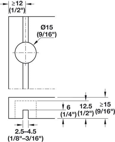 Häfele Arka panel bağlantı elemanı Ixconnect RPC S 15 mm Beyaz 260.09.765