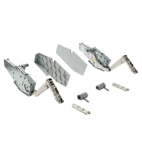 Hafele FREE SWING Eğimli Kalkar Makas Seti Gri S8 50-67cm