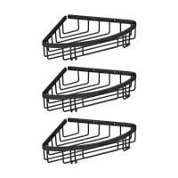 Hafele HOLK Üçlü köşe süngerlik, mat siyah