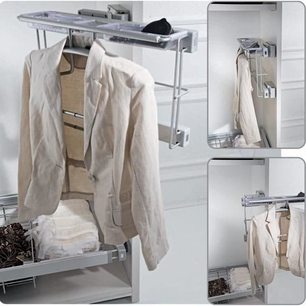 Hafele Vestiyer askısı raylı beyaz 536mm