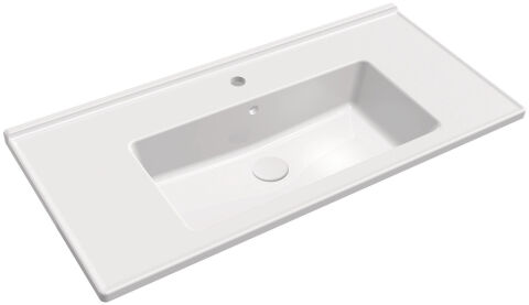 Etajerli Lavabo, Hafele LEONIS 100, parlak beyaz
