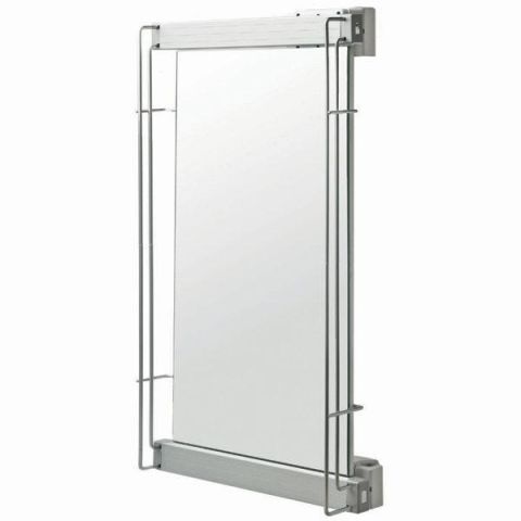 Hafele MIRAGE Ayna Raylı Beyaz/Krom Parlak 949mm