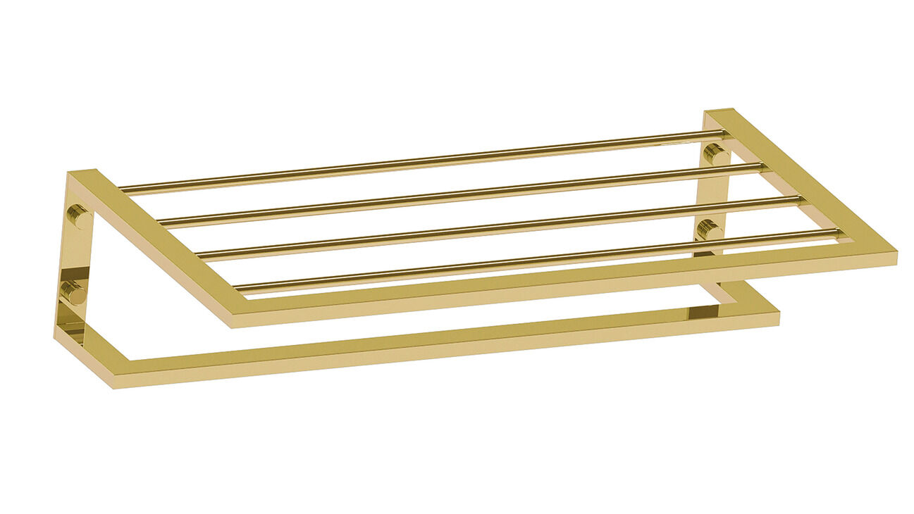 Häfele TOVE - Raflı Havluluklar 450 mm 110 mm Parlak Altın 580.93.818
