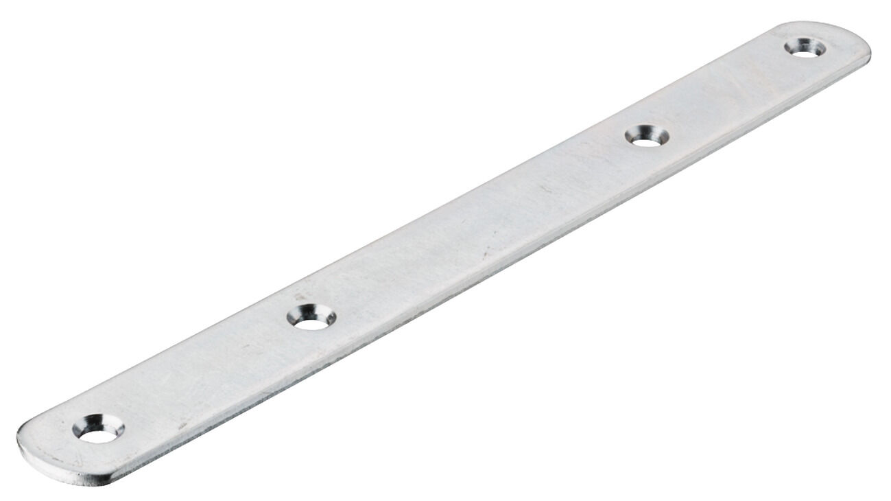 Häfele Bağlantı plakası 4 havşalı sabitleme delikli 190x19 mm Çinko kaplama 260.22.950