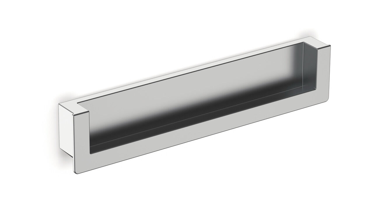 Häfele SCATT II Gömme Kulp Zamak - 141x25 mm 25 mm Krom renkli Mat 108.77.092