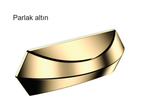 Hafele NOVE Kulp parlak altın 96mm - 120.70.925