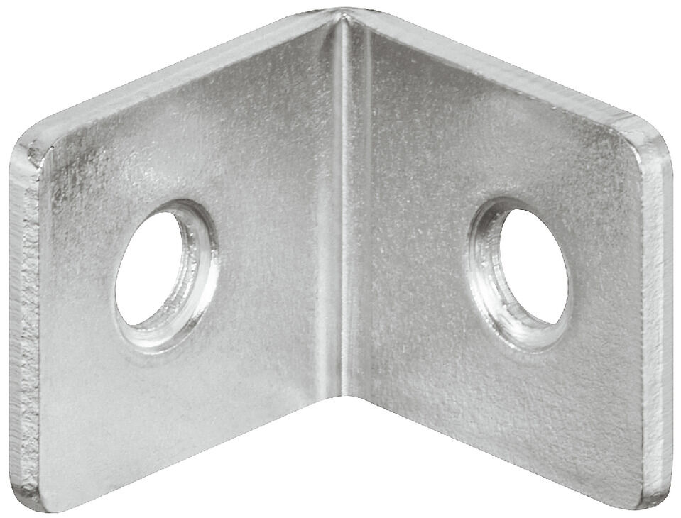 Häfele Çok amaçlı köşebent 2 vida delikli - 20x20x16 mm 16 mm 260.54.945