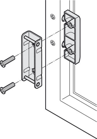 Häfele Adaptör 20 Mm Alüminyum Çerçeveli Düşer / Kalkar Nikel kaplama 372.37.044