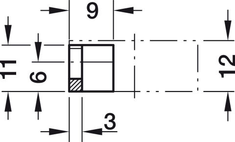 Häfele Ixconnect K 36/30 RTA bağlantı elemanı Çinko kaplama 262.11.012