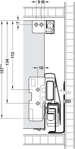 Häfele Matrix Box P Bordürlü Çekmece Seti Açık Gri 92x450 mm Smuso 35 kg 513.12.514