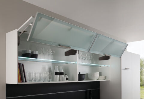 Häfele FREE FOLD Kalkar Katlanır Kapak Makası I4fo 840–910 mm 4,5–9 kg Antrasit 372.37.318
