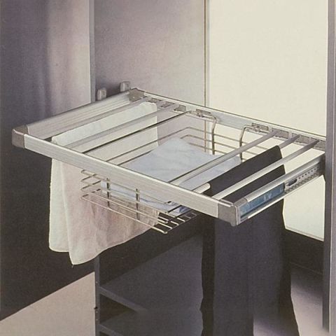 Hafele Optima Pantolonluk/tel sepet krom 90cm