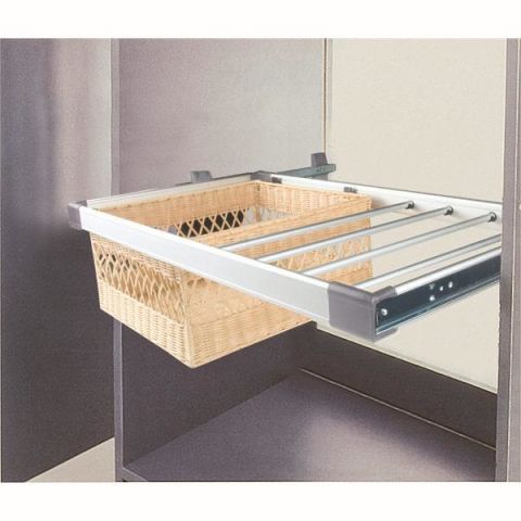 Hafele Optima Pantolon/hasır sepet krom 90cm