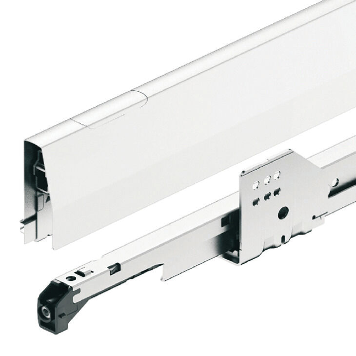 Häfele Matrix Box P Yuvarlak Bordürlü Çekmece Seti Mat Beyaz 92x450 mm Smuso 50 kg 551.77.704