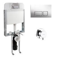 Hafele MATTO 01 Gömme rezervuar seti,p.krom