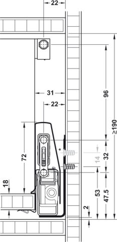 Häfele Matrix Box P Bordürlü Çekmece Seti Antrasit 92x350 mm Smuso 35 kg 513.12.612