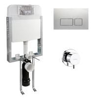 Hafele MATTO 01 Gömme rezervuar seti,mat krom